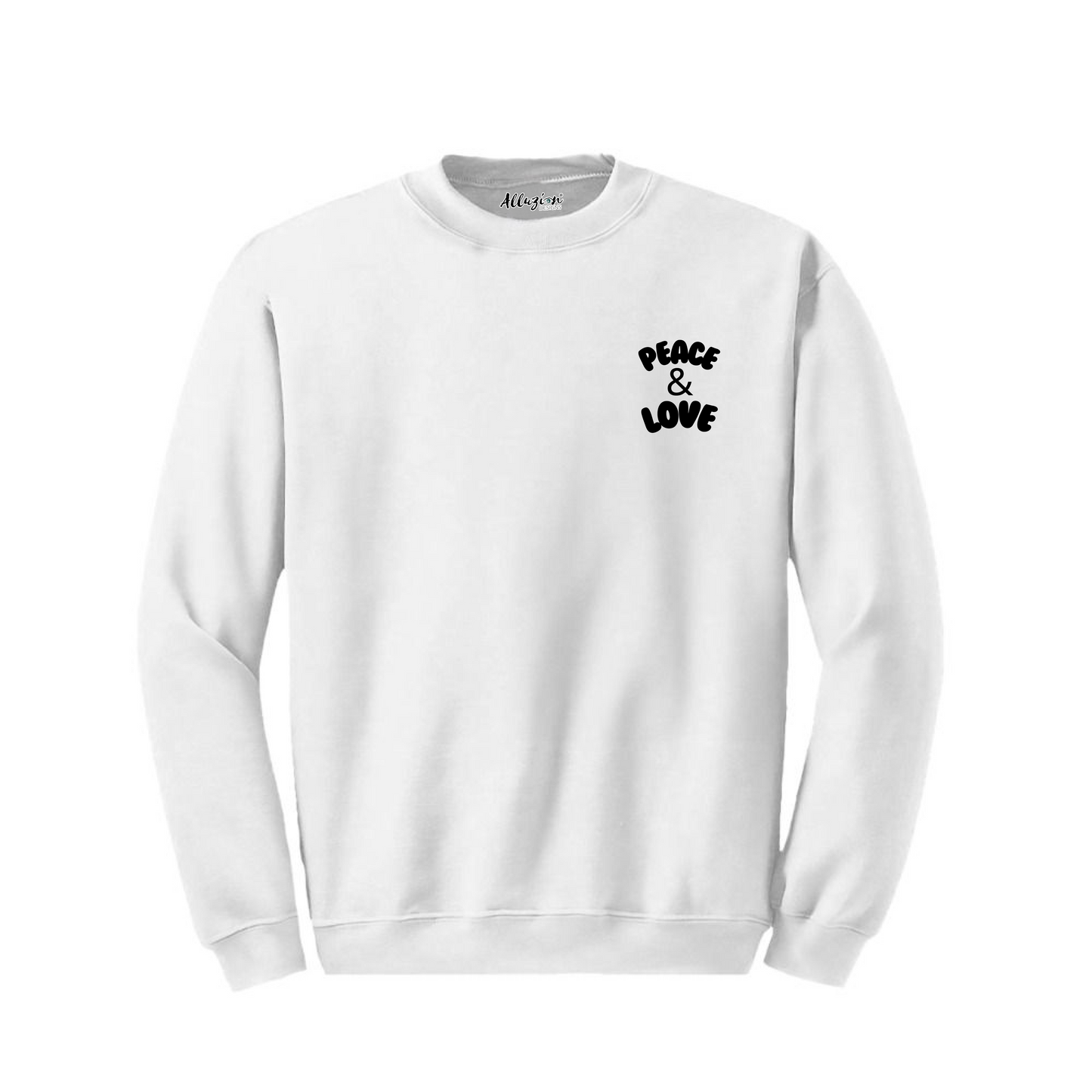 Peace & Love - Crewneck Sweatshirt