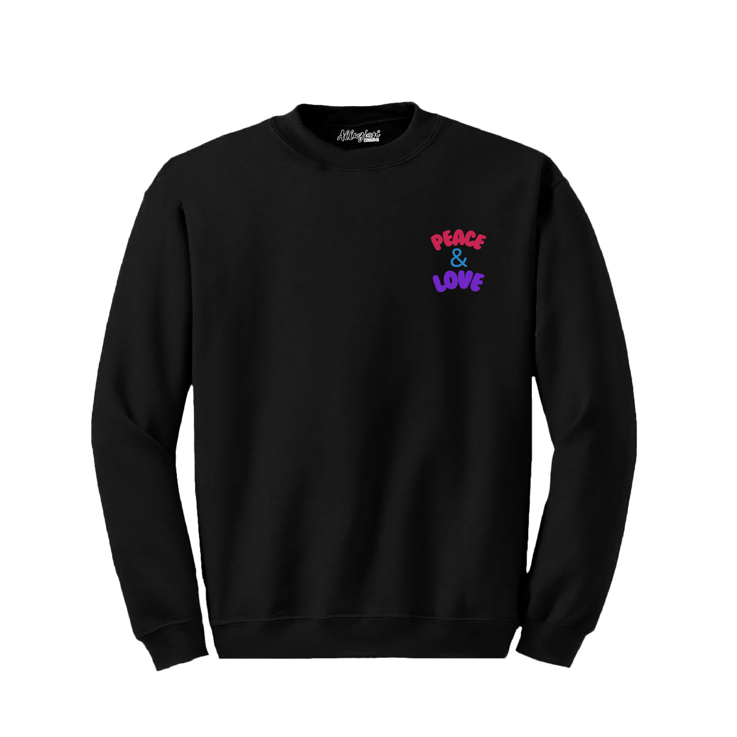 Peace & Love - Crewneck Sweatshirt Colored Edition