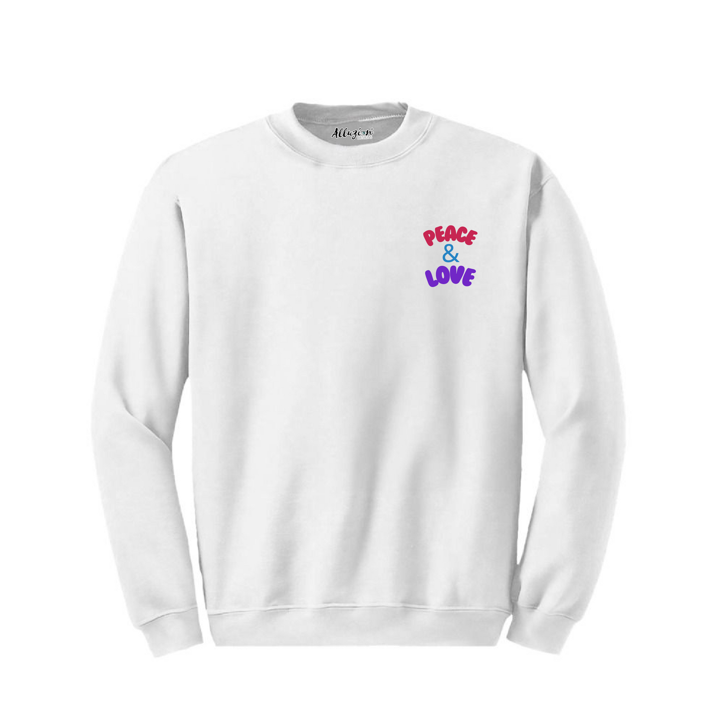 Peace & Love - Crewneck Sweatshirt Colored Edition