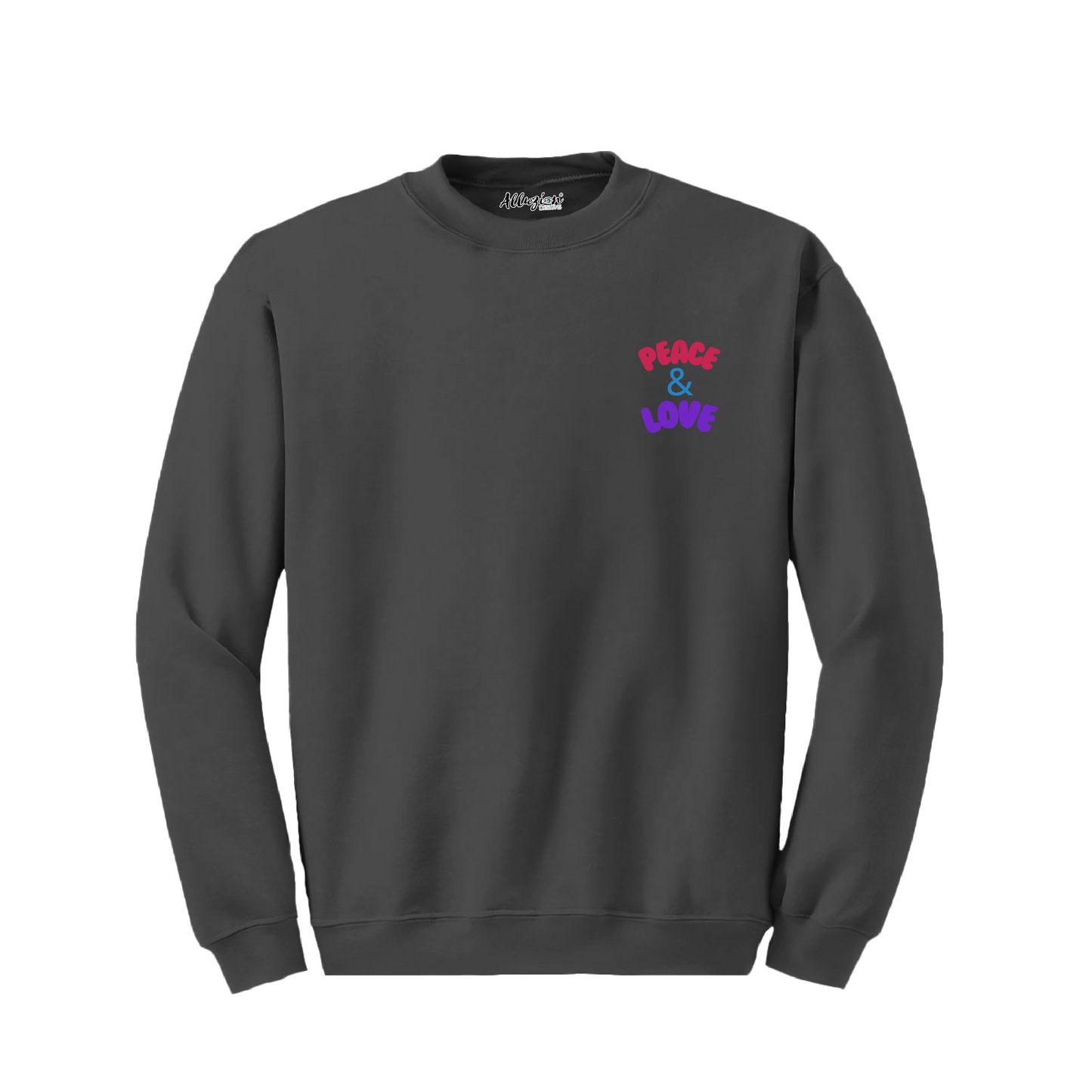 Peace & Love - Crewneck Sweatshirt Colored Edition